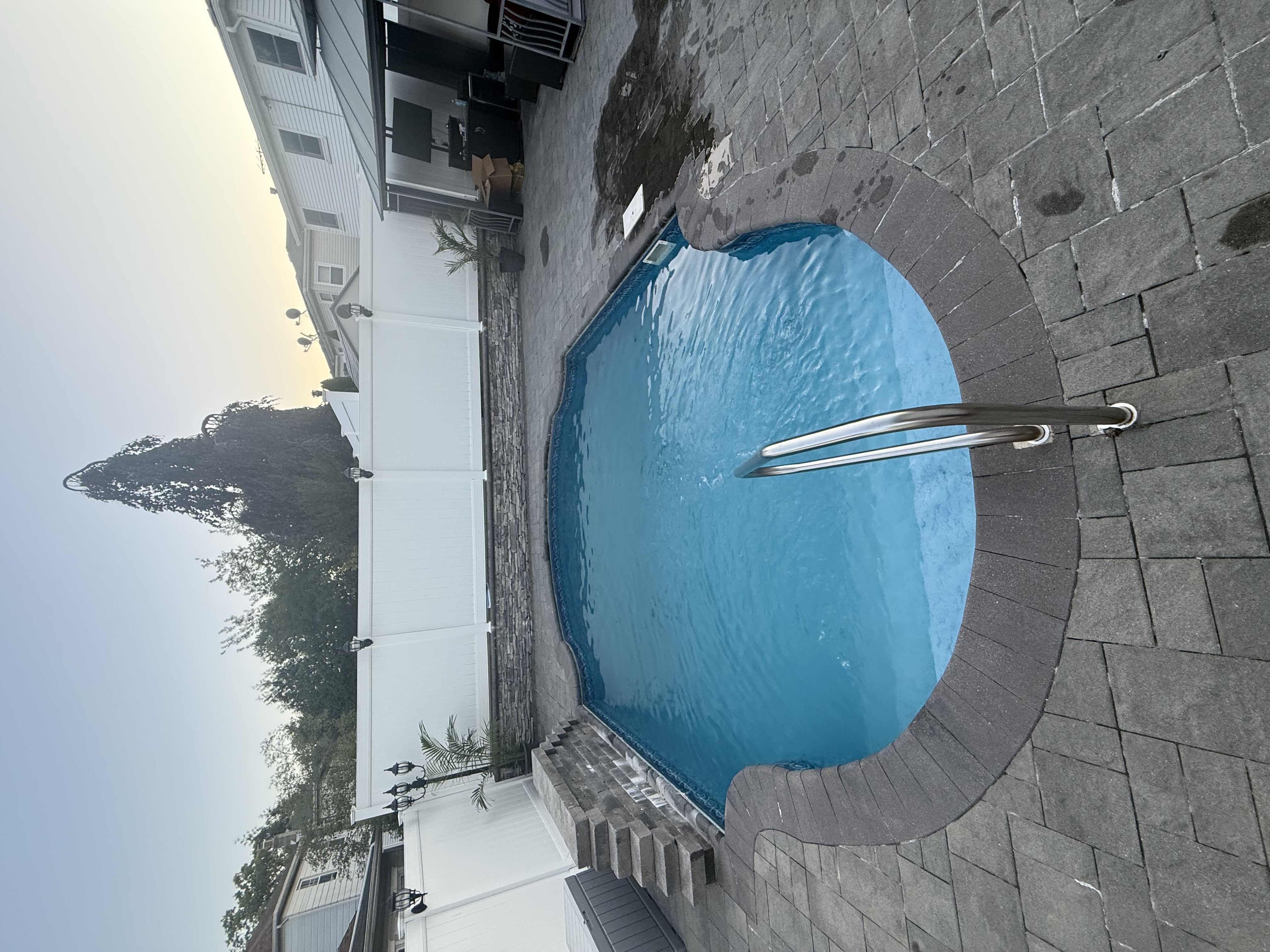 Well-maintained pool with clear water